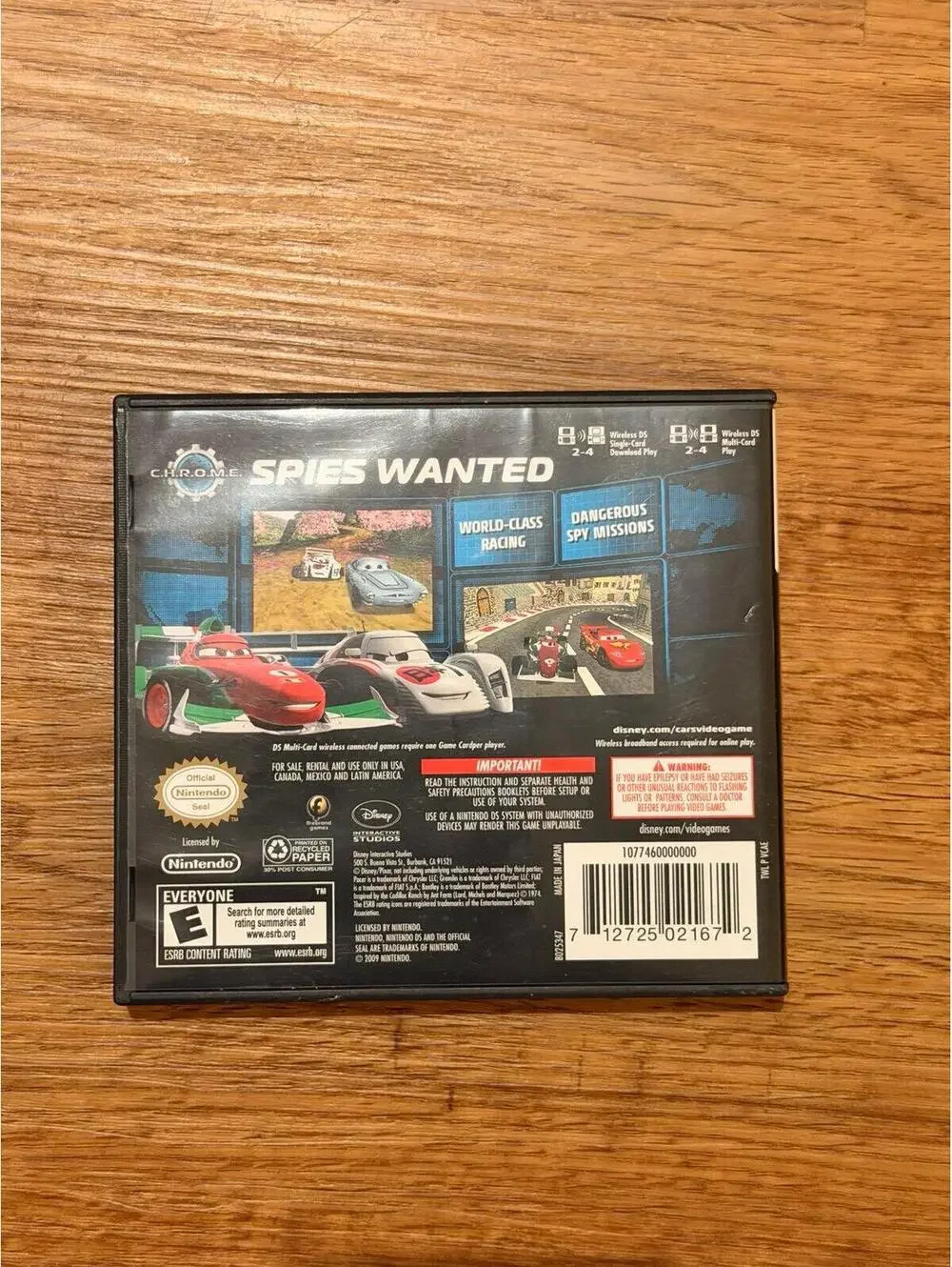 Cars 2 for Nintendo DS